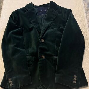 Janie and Jack Deep Green Velvet Blazer
